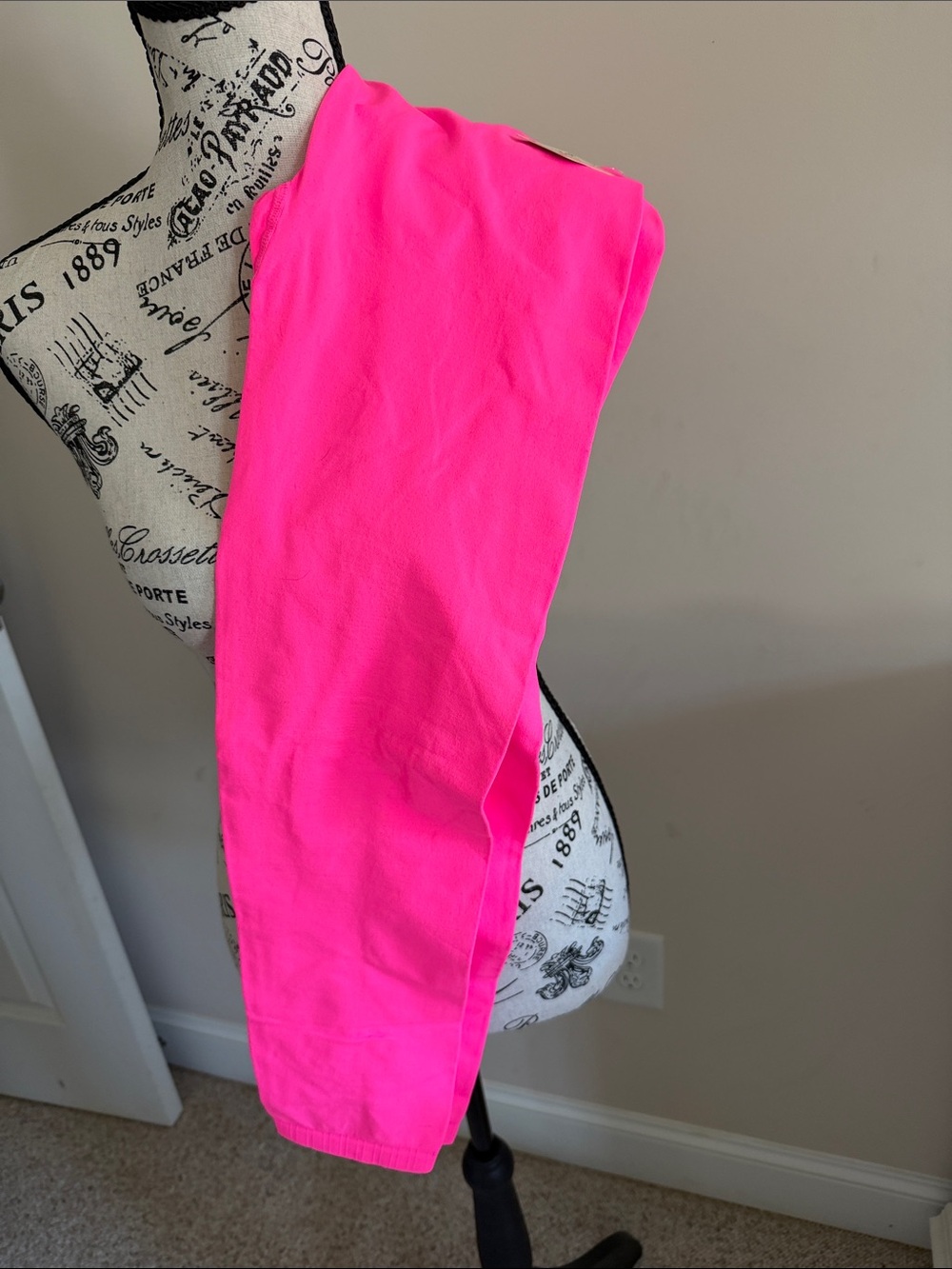 Free People Neon Hot Pink Pants